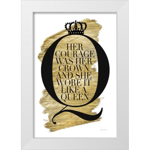 Gilded Life I White White Modern Wood Framed Art Print by Charro, Mercedes Lopez