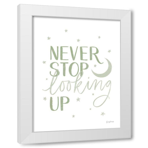 Little Child I Sage White Modern Wood Framed Art Print by Thorns, Becky