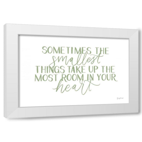 Little Child II Sage White Modern Wood Framed Art Print by Thorns, Becky