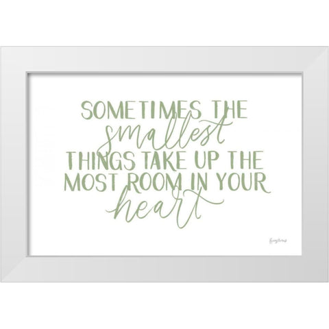 Little Child II Sage White Modern Wood Framed Art Print by Thorns, Becky