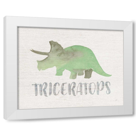 Roar IV White Modern Wood Framed Art Print by Panganiban, Karyn