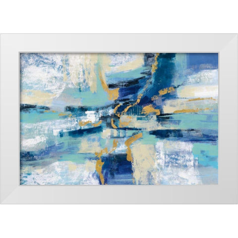 Wave Breaker White Modern Wood Framed Art Print by Vassileva, Silvia