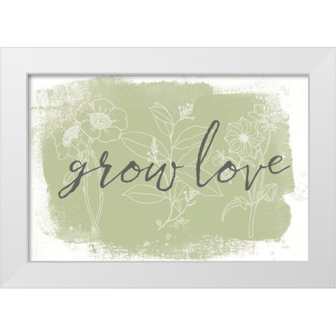 Organic Lines V White Modern Wood Framed Art Print by Pertiet, Katie