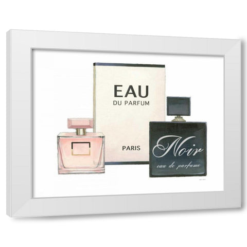 Forever Fashion Perfume White Modern Wood Framed Art Print by Fabiano, Marco