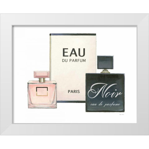 Forever Fashion Perfume White Modern Wood Framed Art Print by Fabiano, Marco
