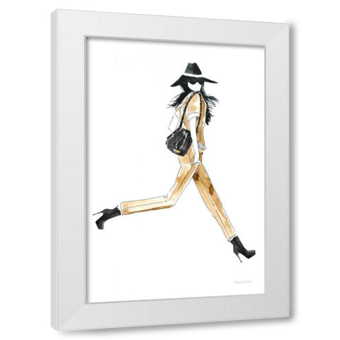 Out On the Town I White Modern Wood Framed Art Print by Charro, Mercedes Lopez