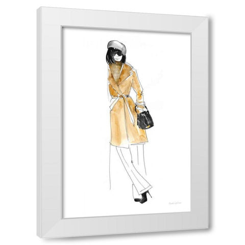 Out On the Town II White Modern Wood Framed Art Print by Charro, Mercedes Lopez