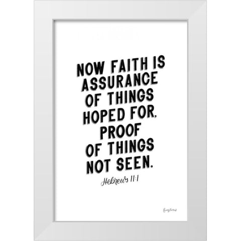 Bible Saying V BW White Modern Wood Framed Art Print by Thorns, Becky
