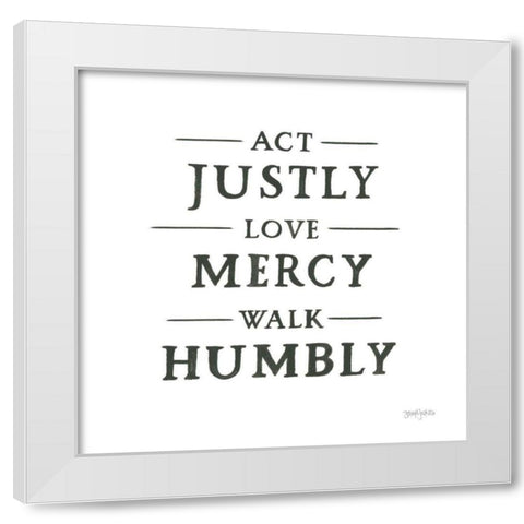 Scripture for Life I No Flowers White Modern Wood Framed Art Print by Jackson, Jenaya