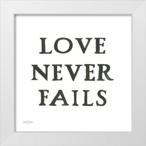 Scripture for Life II No Flowers White Modern Wood Framed Art Print by Jackson, Jenaya