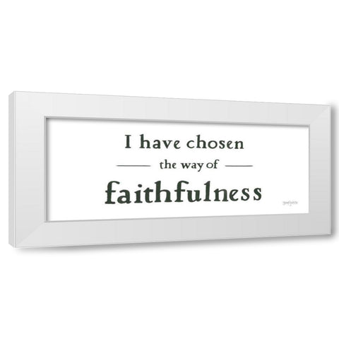 Scripture for Life IV No Flowers White Modern Wood Framed Art Print by Jackson, Jenaya