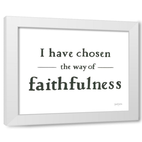 Scripture for Life VI No Flowers White Modern Wood Framed Art Print by Jackson, Jenaya