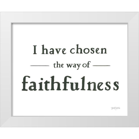 Scripture for Life VI No Flowers White Modern Wood Framed Art Print by Jackson, Jenaya