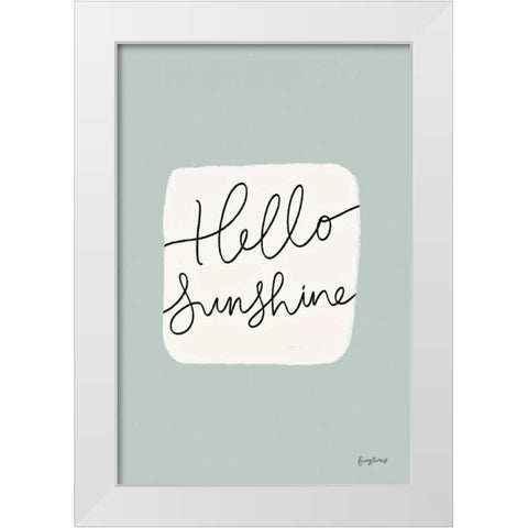 Calm Home V White Modern Wood Framed Art Print by Thorns, Becky