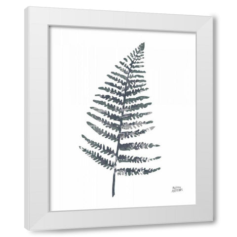 Fern I White Modern Wood Framed Art Print by Averinos, Melissa