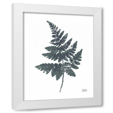 Fern II White Modern Wood Framed Art Print by Averinos, Melissa