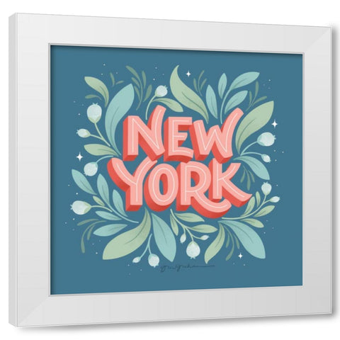 World Cities II White Modern Wood Framed Art Print by Graham, Gia