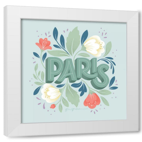 World Cities III White Modern Wood Framed Art Print by Graham, Gia