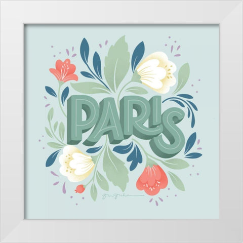 World Cities III White Modern Wood Framed Art Print by Graham, Gia