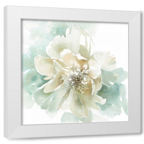 Poetic Blooming II White Modern Wood Framed Art Print by Pete, Katrina