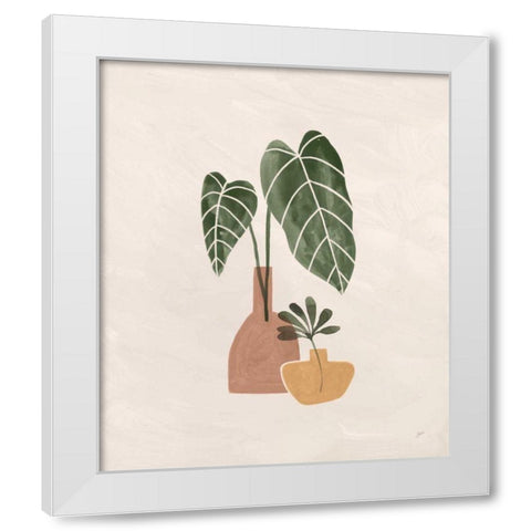 Boho Vessels I White Modern Wood Framed Art Print by Panganiban, Karyn