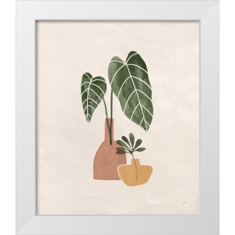 Boho Vessels I White Modern Wood Framed Art Print by Panganiban, Karyn