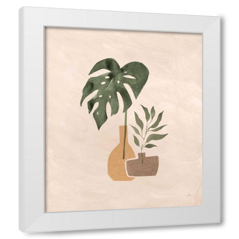Boho Vessels II White Modern Wood Framed Art Print by Panganiban, Karyn