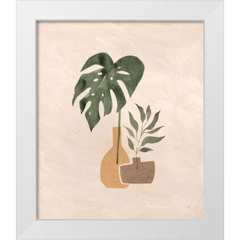 Boho Vessels II White Modern Wood Framed Art Print by Panganiban, Karyn