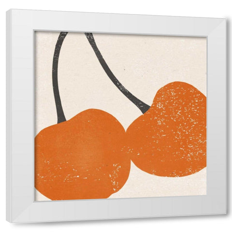 Graphic Fruit III White Modern Wood Framed Art Print by Hershey, Moira