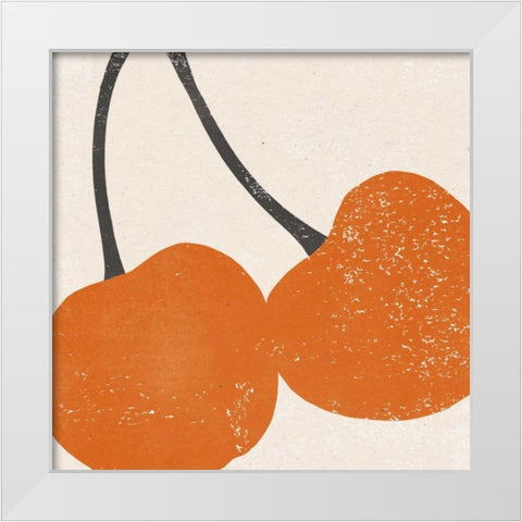 Graphic Fruit III White Modern Wood Framed Art Print by Hershey, Moira