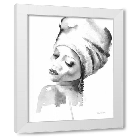 Woman I BW White Modern Wood Framed Art Print by Valle, Aimee Del