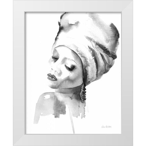 Woman I BW White Modern Wood Framed Art Print by Valle, Aimee Del