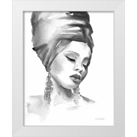 Woman II BW White Modern Wood Framed Art Print by Valle, Aimee Del