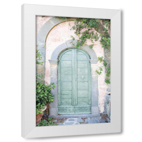 Venice Doorway Light White Modern Wood Framed Art Print by Aledanda