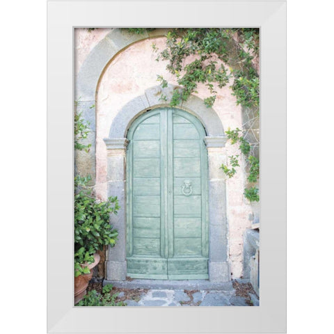 Venice Doorway Light White Modern Wood Framed Art Print by Aledanda