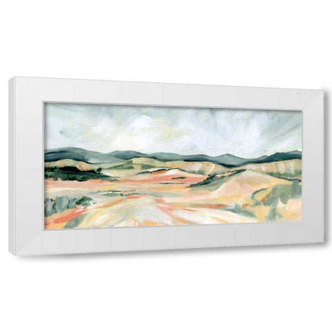 Vermillion Landscape III White Modern Wood Framed Art Print by Pete, Katrina