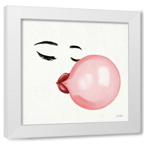 Bubble Babe I White Modern Wood Framed Art Print by Penner, Janelle