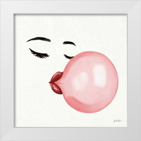 Bubble Babe I White Modern Wood Framed Art Print by Penner, Janelle