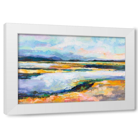 Piece of Mind White Modern Wood Framed Art Print by Vertentes, Jeanette