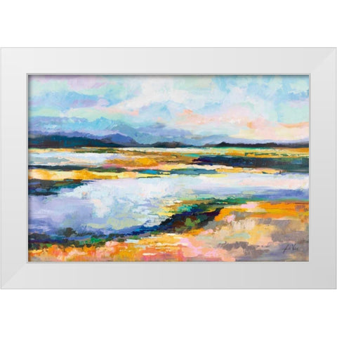 Piece of Mind White Modern Wood Framed Art Print by Vertentes, Jeanette