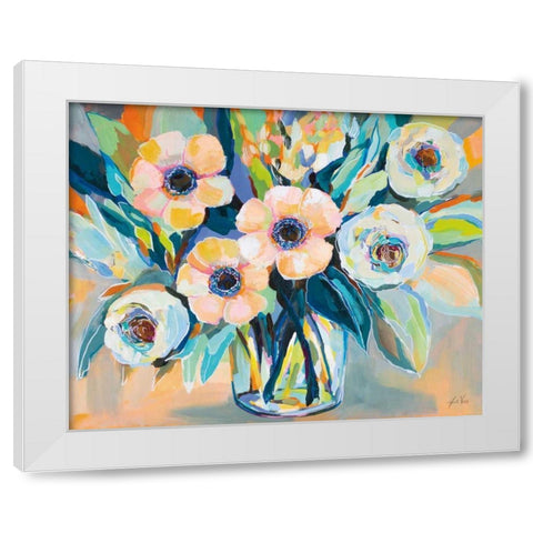 Optimism White Modern Wood Framed Art Print by Vertentes, Jeanette