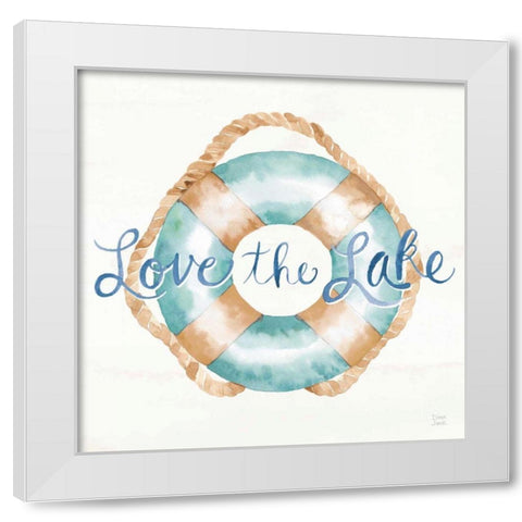 Lake Love VI White Modern Wood Framed Art Print by June, Dina