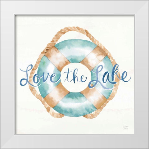 Lake Love VI White Modern Wood Framed Art Print by June, Dina