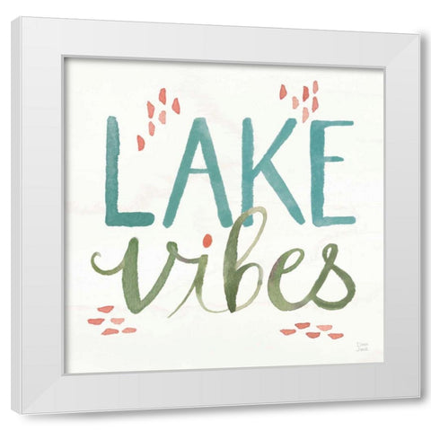 Lake Love VIII White Modern Wood Framed Art Print by June, Dina