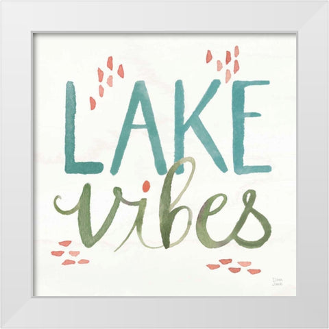 Lake Love VIII White Modern Wood Framed Art Print by June, Dina