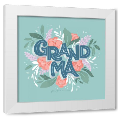 Grandma White Modern Wood Framed Art Print by Graham, Gia