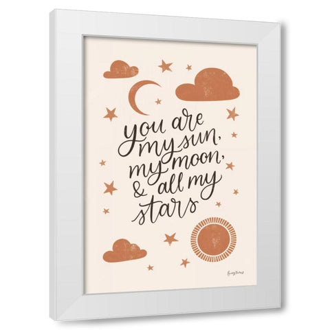 Celestial Boho I White Modern Wood Framed Art Print by Thorns, Becky