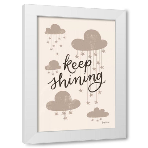 Celestial Boho IV White Modern Wood Framed Art Print by Thorns, Becky