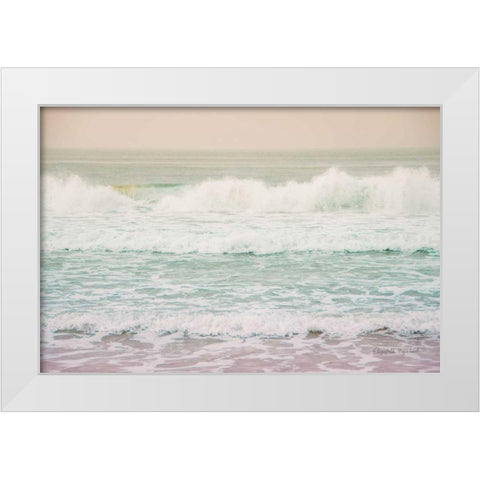 Morning Wave I White Modern Wood Framed Art Print by Urquhart, Elizabeth