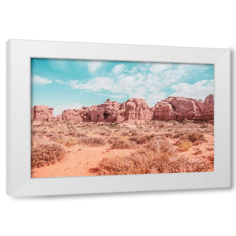 What a View I White Modern Wood Framed Art Print by Urquhart, Elizabeth